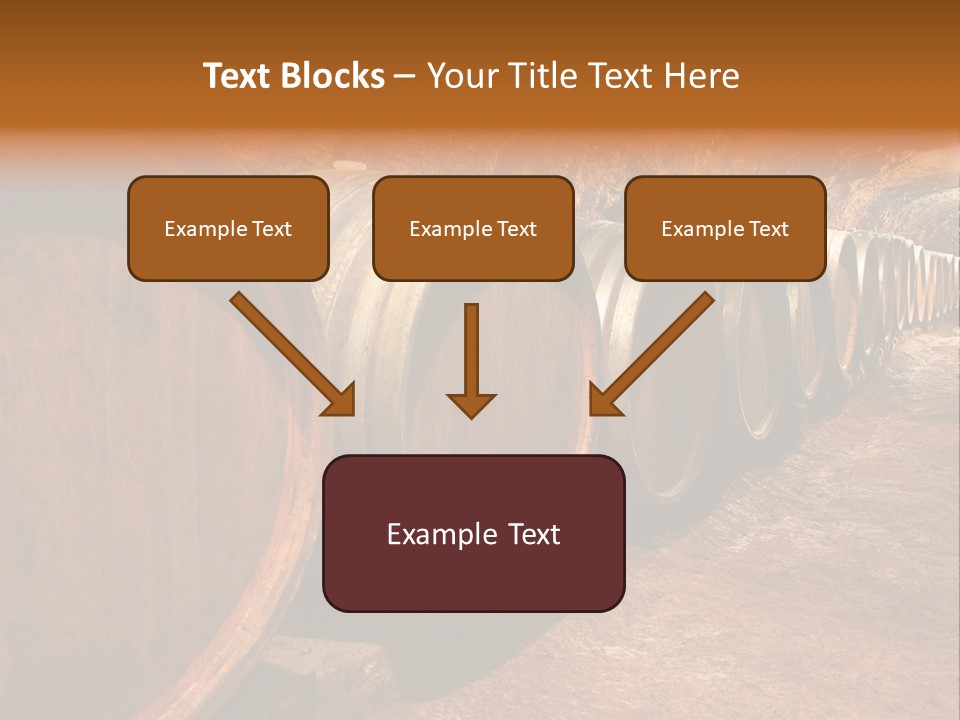 Drink Oak Cellar PowerPoint Template