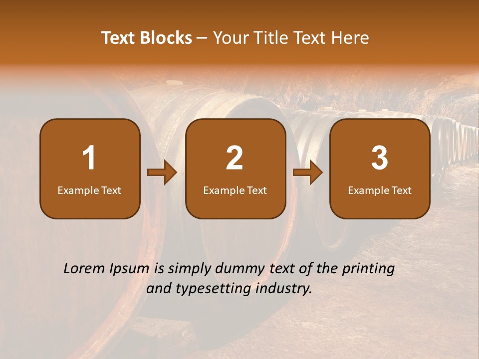 Drink Oak Cellar PowerPoint Template