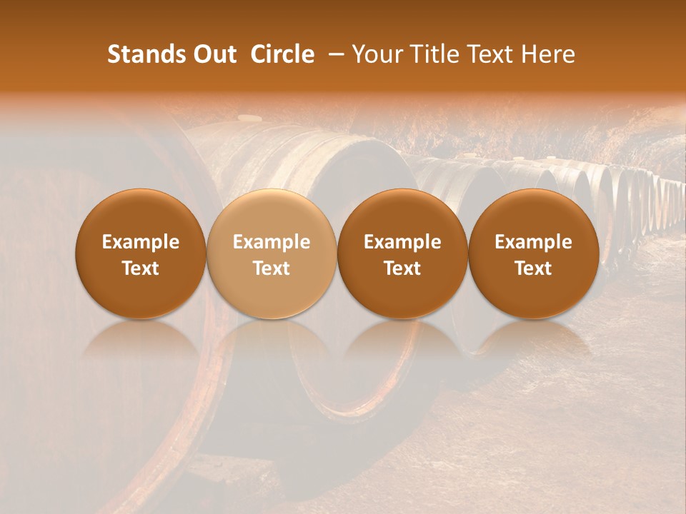 Drink Oak Cellar PowerPoint Template