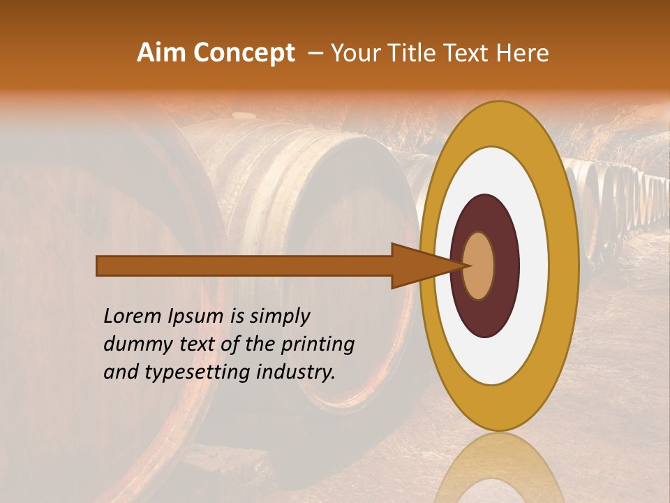 Drink Oak Cellar PowerPoint Template