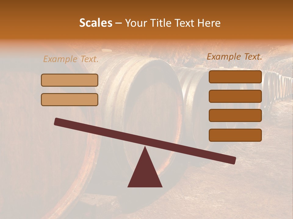 Drink Oak Cellar PowerPoint Template