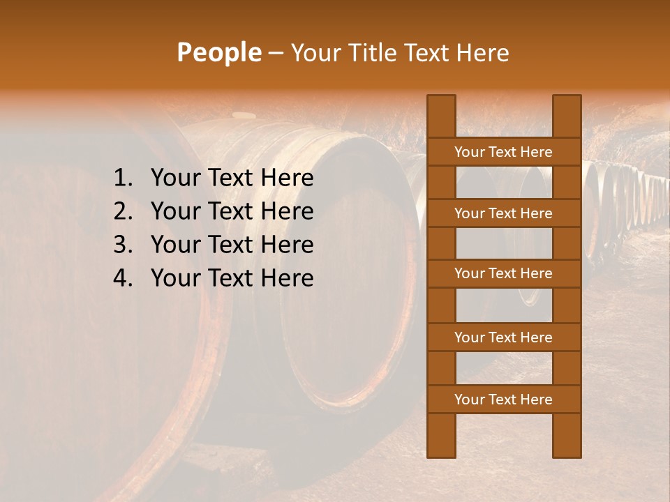Drink Oak Cellar PowerPoint Template