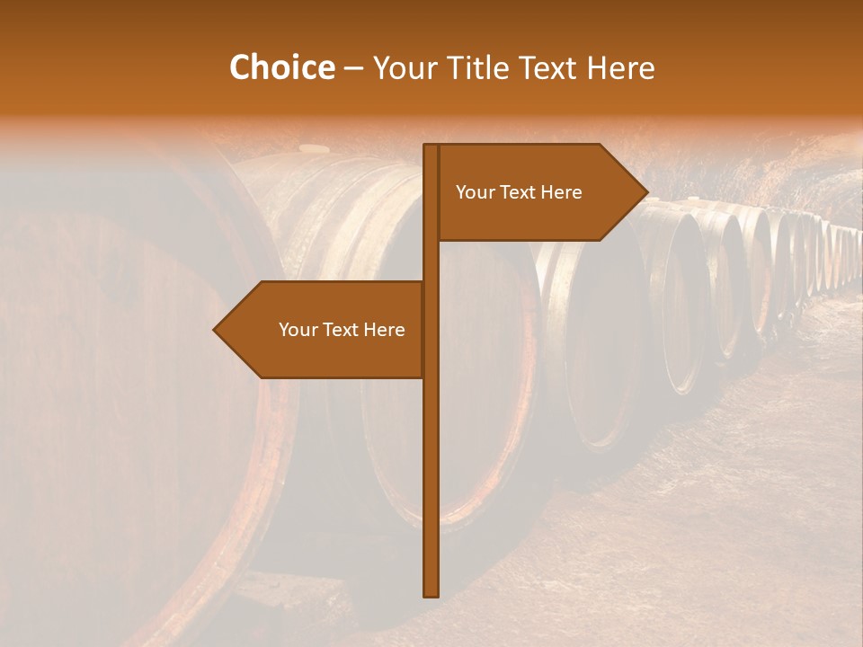 Drink Oak Cellar PowerPoint Template