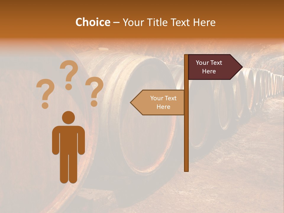 Drink Oak Cellar PowerPoint Template