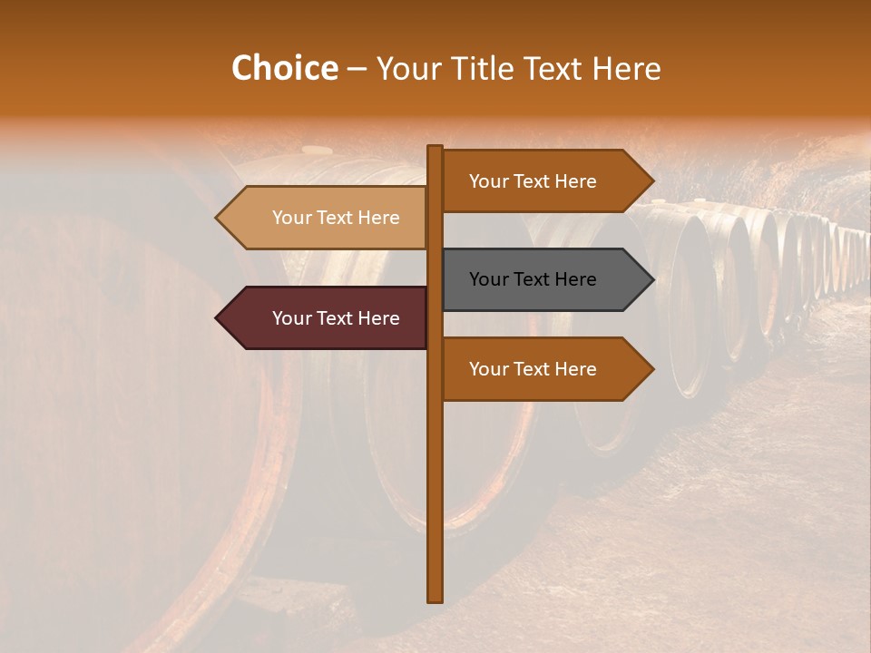 Drink Oak Cellar PowerPoint Template