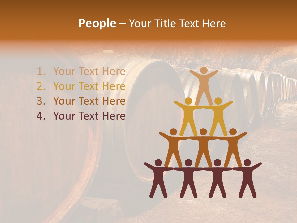 Drink Oak Cellar PowerPoint Template