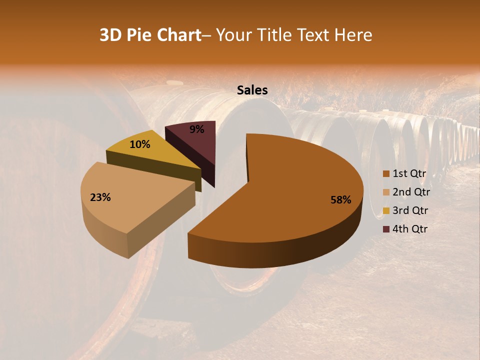 Drink Oak Cellar PowerPoint Template