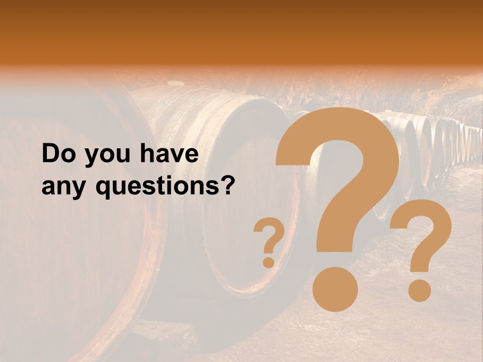 Drink Oak Cellar PowerPoint Template