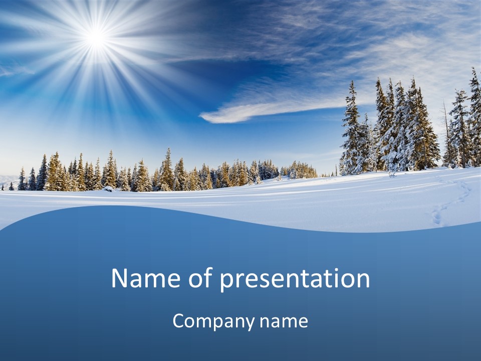 Winter Wallpaper Hd PowerPoint Template