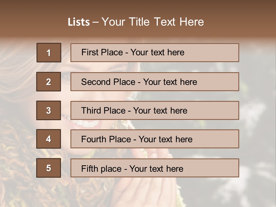 Smiling Women PowerPoint Template