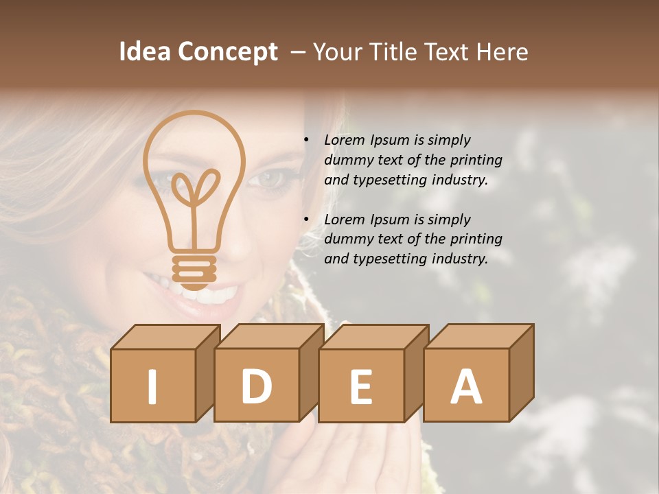 Smiling Women PowerPoint Template