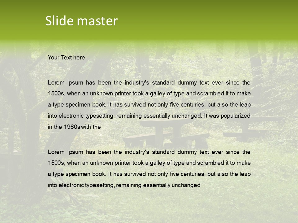 Summer Rest Seat PowerPoint Template