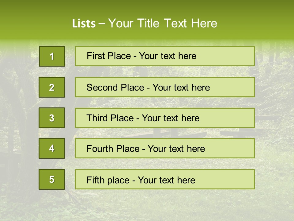 Summer Rest Seat PowerPoint Template