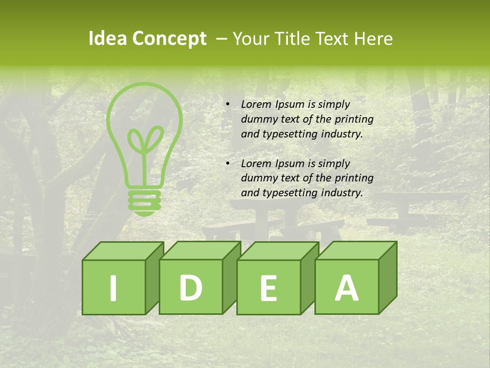 Summer Rest Seat PowerPoint Template