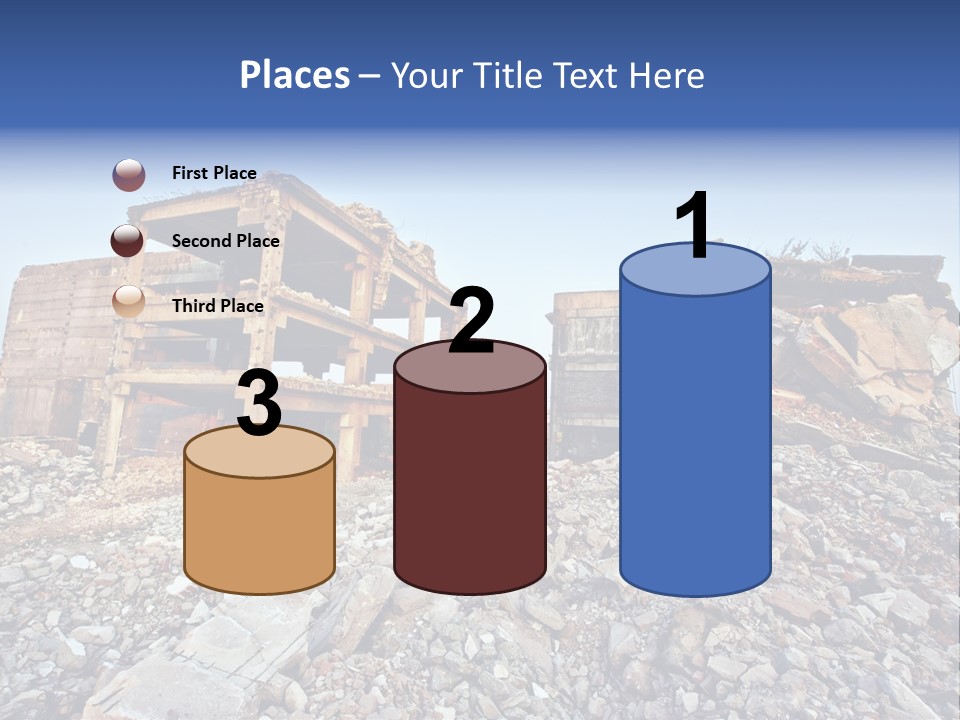 Buildings After An Earthquake PowerPoint Template