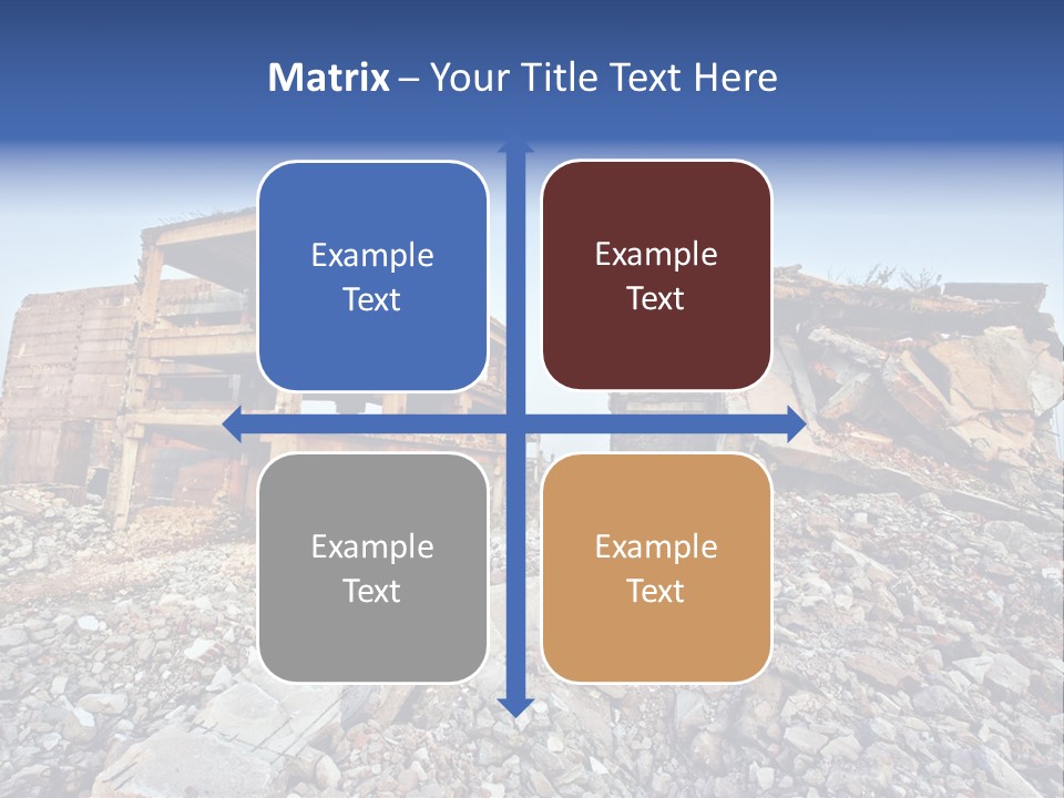 Buildings After An Earthquake PowerPoint Template
