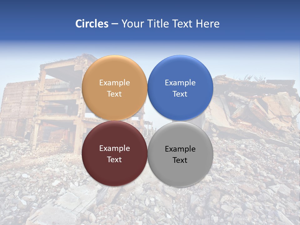 Buildings After An Earthquake PowerPoint Template