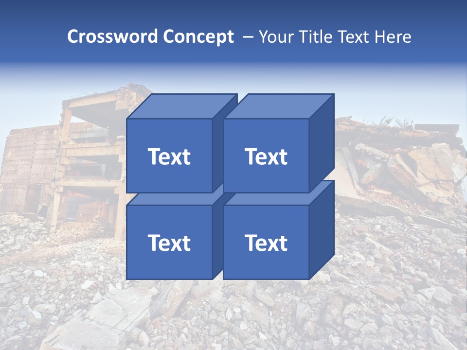 Buildings After An Earthquake PowerPoint Template