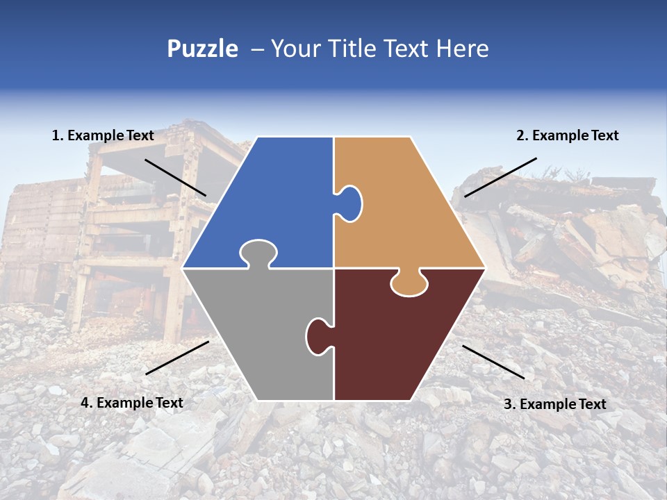 Buildings After An Earthquake PowerPoint Template