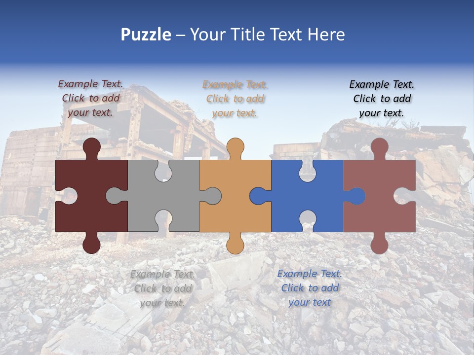 Buildings After An Earthquake PowerPoint Template