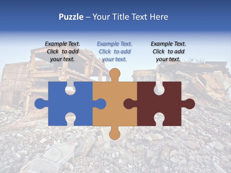 Buildings After An Earthquake PowerPoint Template