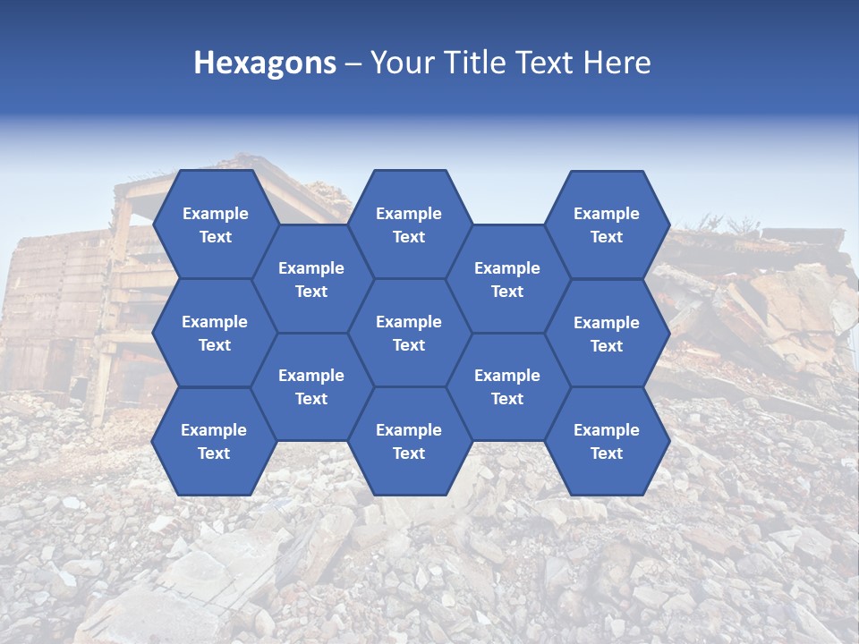 Buildings After An Earthquake PowerPoint Template