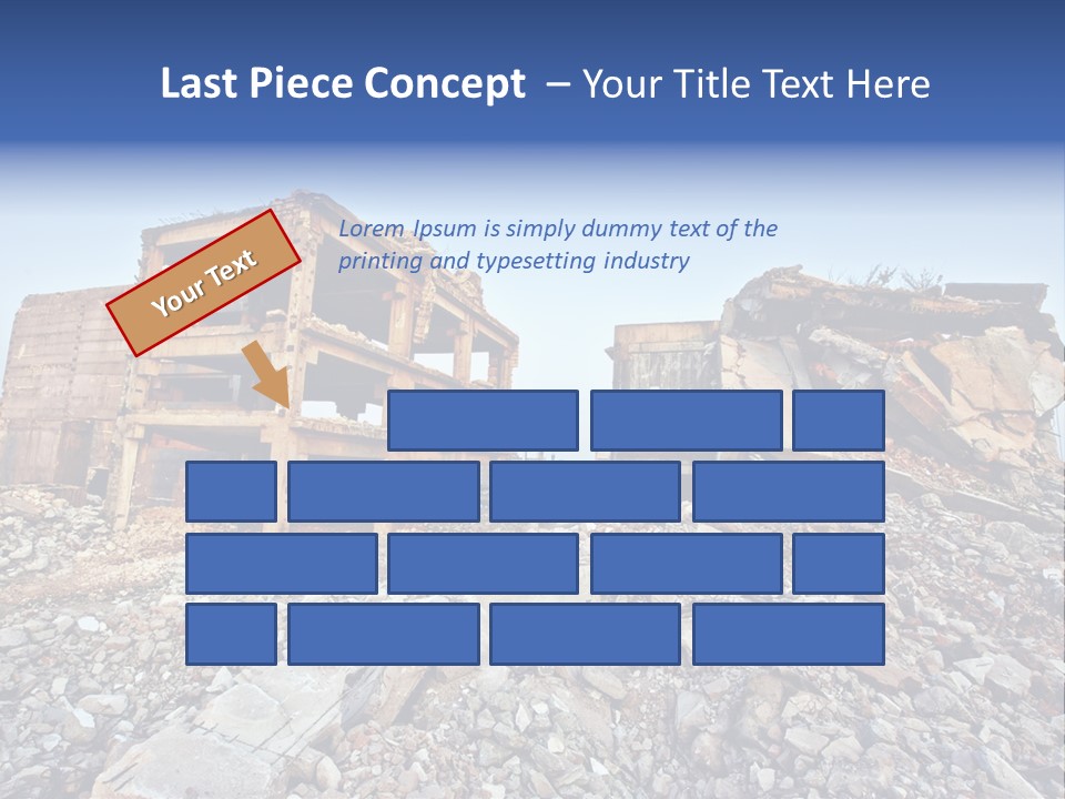 Buildings After An Earthquake PowerPoint Template