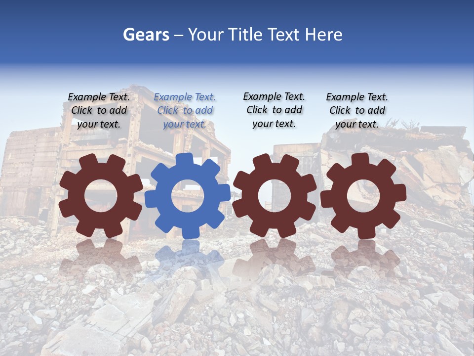 Buildings After An Earthquake PowerPoint Template