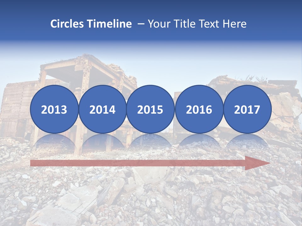 Buildings After An Earthquake PowerPoint Template