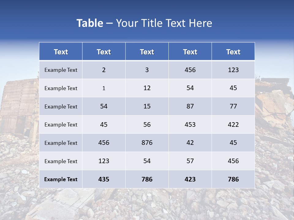 Buildings After An Earthquake PowerPoint Template