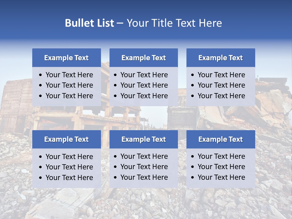 Buildings After An Earthquake PowerPoint Template
