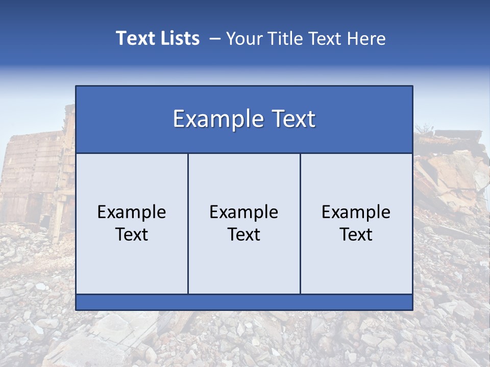 Buildings After An Earthquake PowerPoint Template