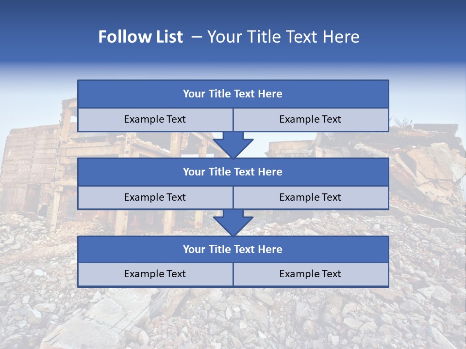 Buildings After An Earthquake PowerPoint Template