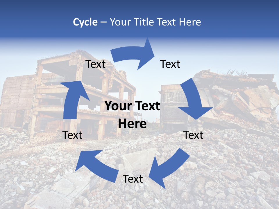 Buildings After An Earthquake PowerPoint Template