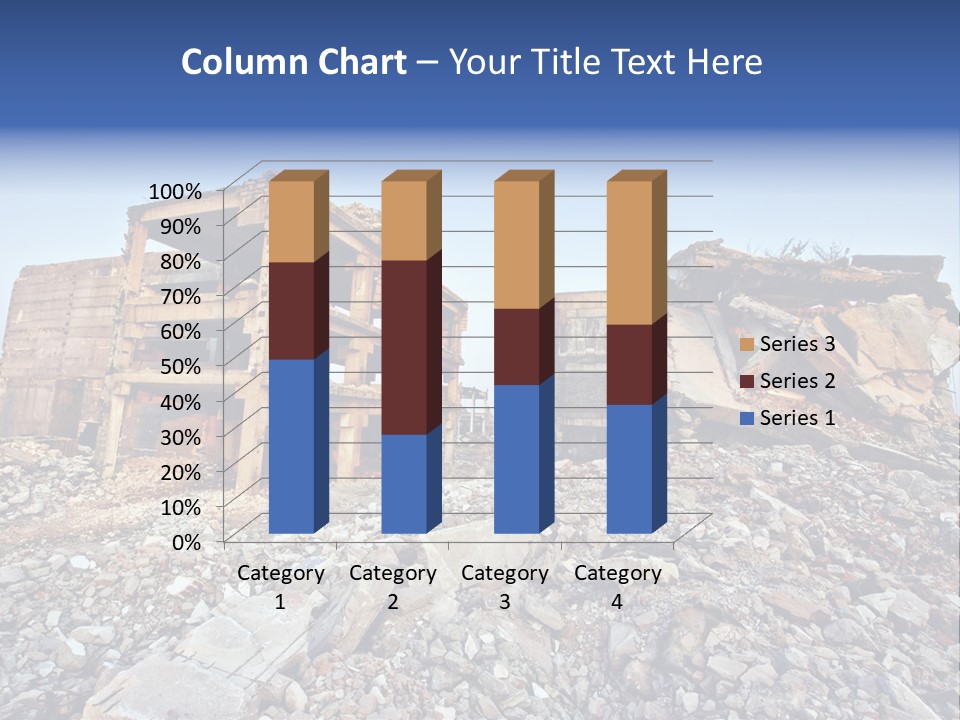 Buildings After An Earthquake PowerPoint Template