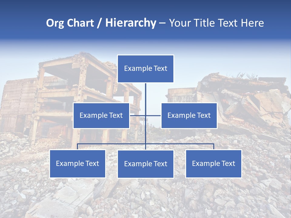 Buildings After An Earthquake PowerPoint Template