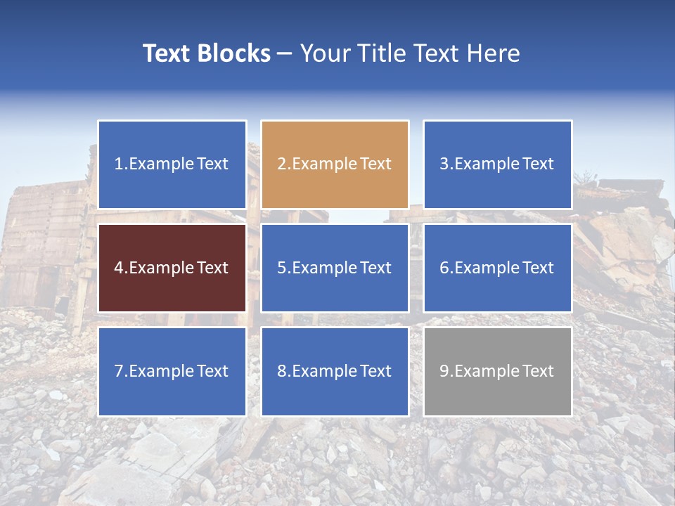 Buildings After An Earthquake PowerPoint Template