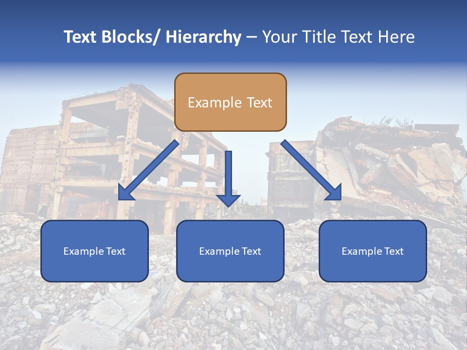 Buildings After An Earthquake PowerPoint Template