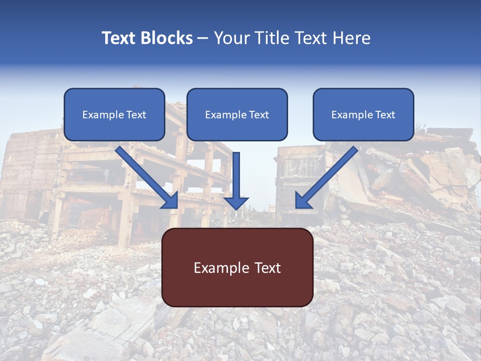 Buildings After An Earthquake PowerPoint Template