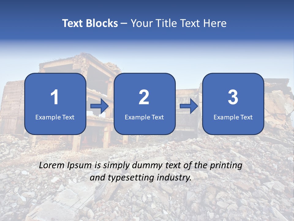 Buildings After An Earthquake PowerPoint Template
