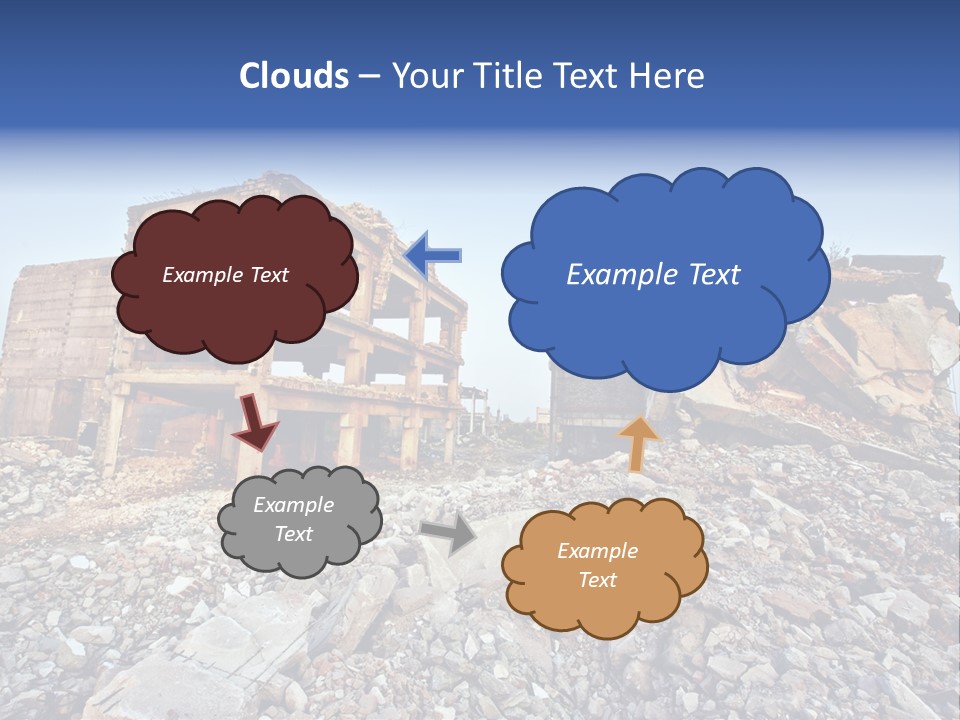 Buildings After An Earthquake PowerPoint Template