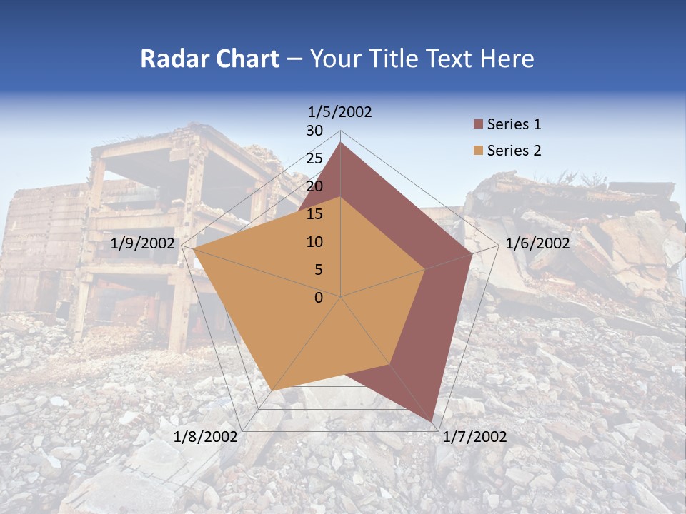 Buildings After An Earthquake PowerPoint Template