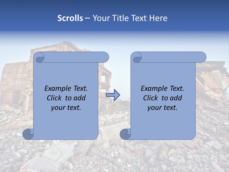 Buildings After An Earthquake PowerPoint Template