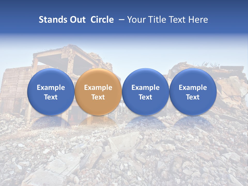 Buildings After An Earthquake PowerPoint Template