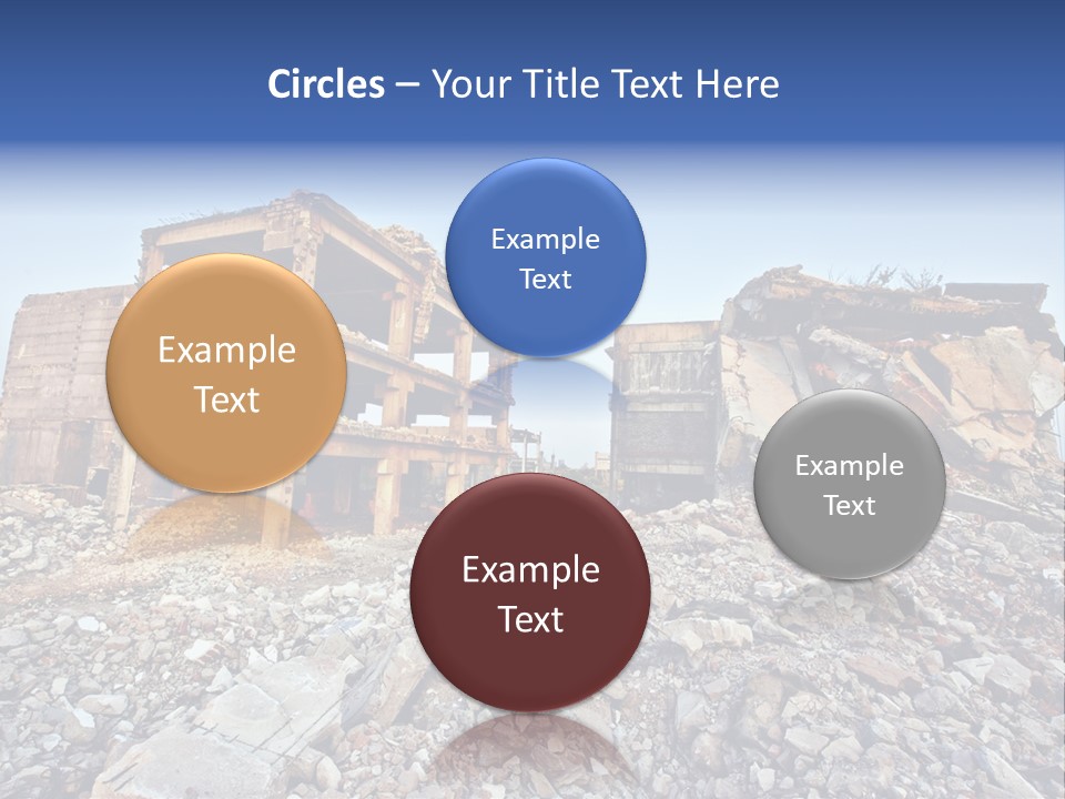 Buildings After An Earthquake PowerPoint Template