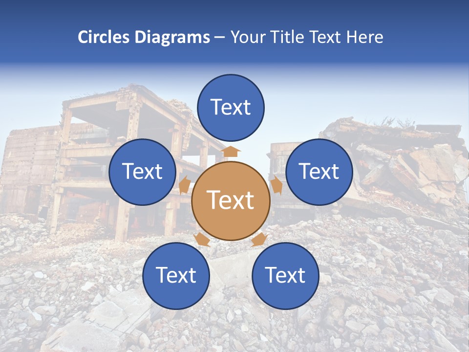 Buildings After An Earthquake PowerPoint Template