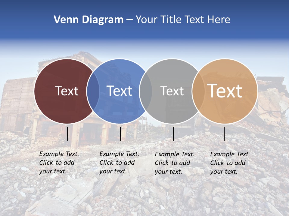Buildings After An Earthquake PowerPoint Template