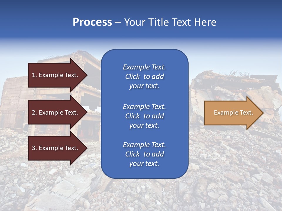 Buildings After An Earthquake PowerPoint Template