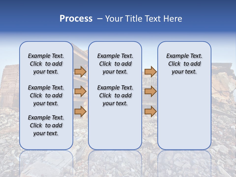 Buildings After An Earthquake PowerPoint Template