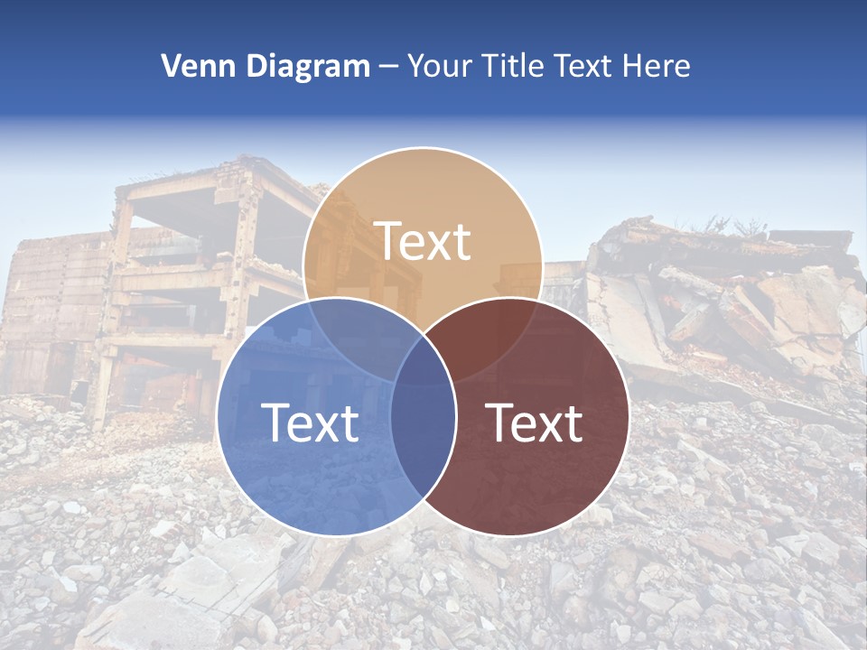 Buildings After An Earthquake PowerPoint Template